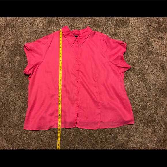 Avenue 30/32  Button Up Shirt Top🌷100%  Linen Summer Classic - Picture 5 of 9